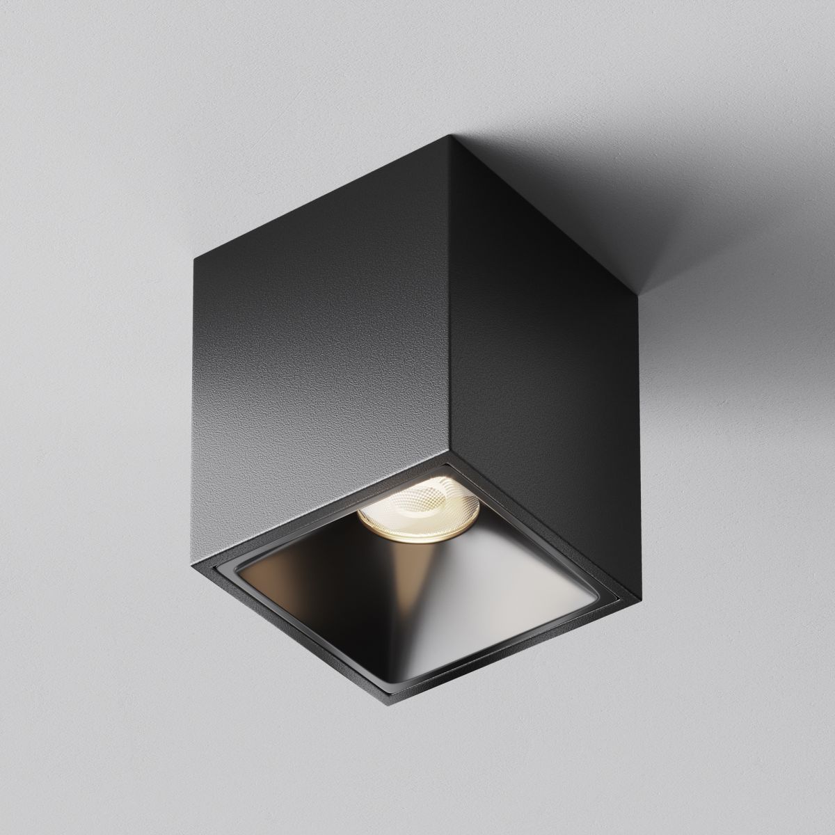 потолочный светильник maytoni technical alfa led c065cl-8w4k-sq-b