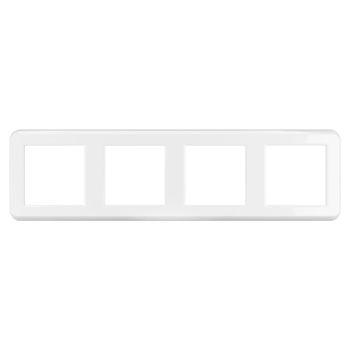 рамка четырехместная arlight frm-versa-pl-4-wh 045187