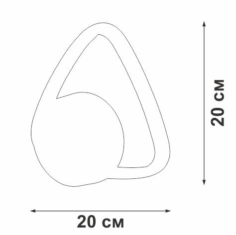 настенный светодиодный светильник vitaluce v04610-13/1a