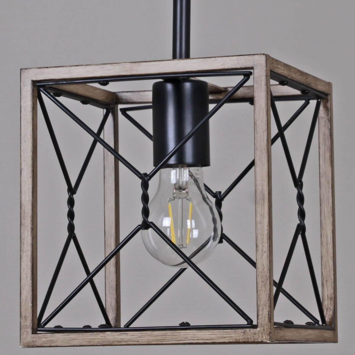 подвесной светильник illumico il1008-1p-05 bk wood