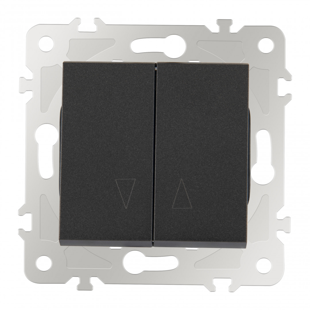 выключатель жалюзи arte milano 203.38-2.black