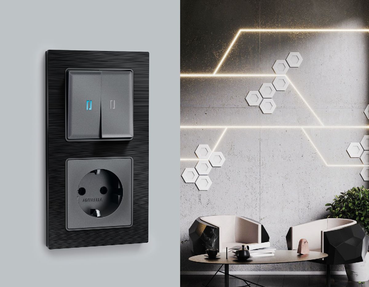 рамка трехместная ambrella volt platos af550503