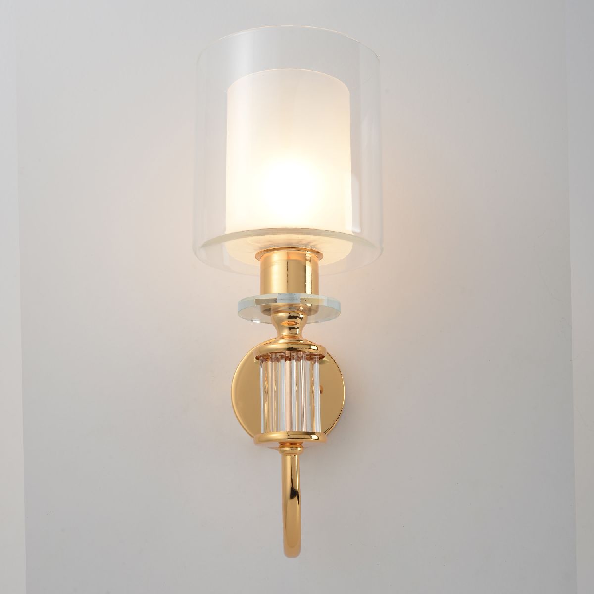 бра crystal lux elena ap1 gold