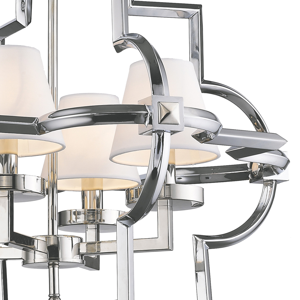 подвесная люстра delight collection mandeville km0728p-4m nickel