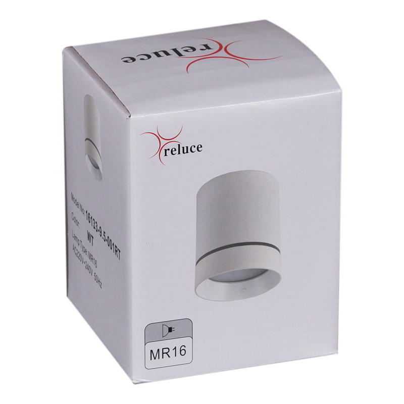 накладной светильник reluce 16133-9.5-001rt mr16 wt