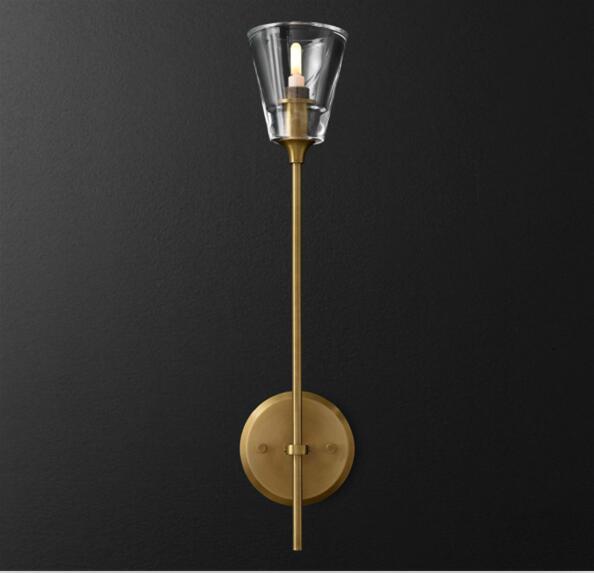 бра delight collection torche de verre 8614w/d gold