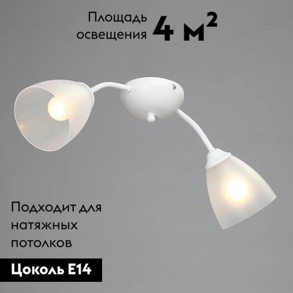 потолочная люстра vitaluce v3737-0/2pl