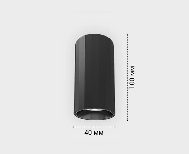 потолочный светодиодный светильник italline it08-8028 black 3000k