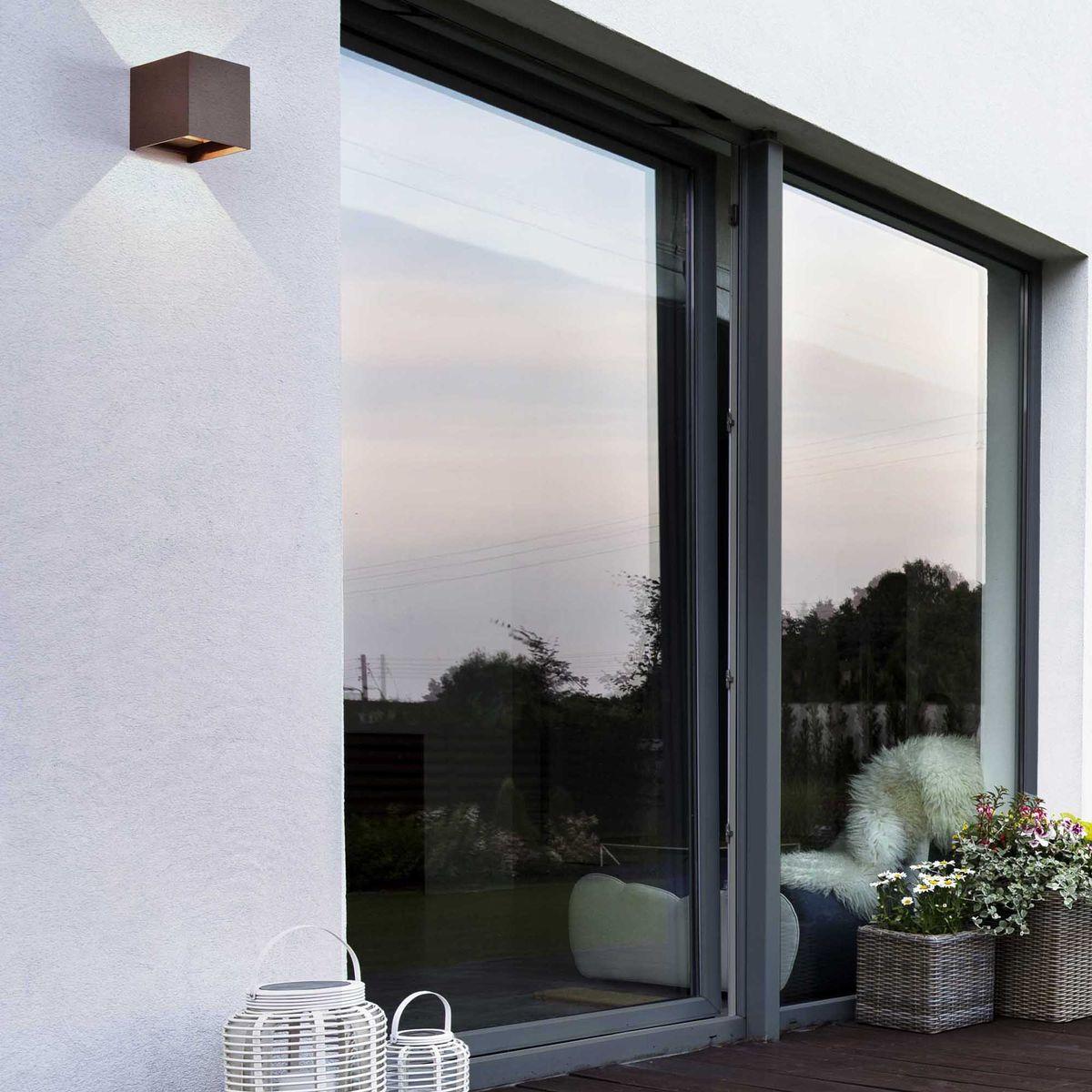 уличный настенный светодиодный светильник mantra davos 7650