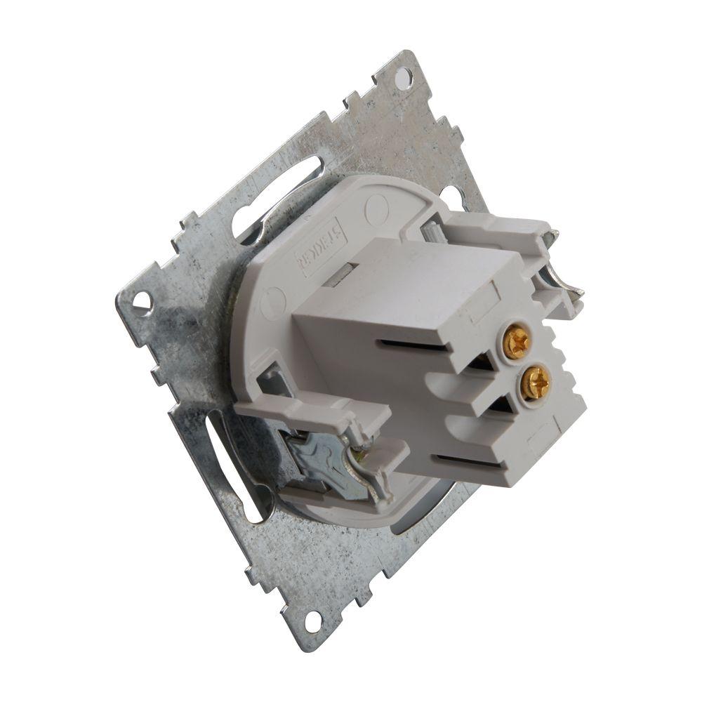 розетка 2хusb stekker катрин серебро gls10-7115-03 39588