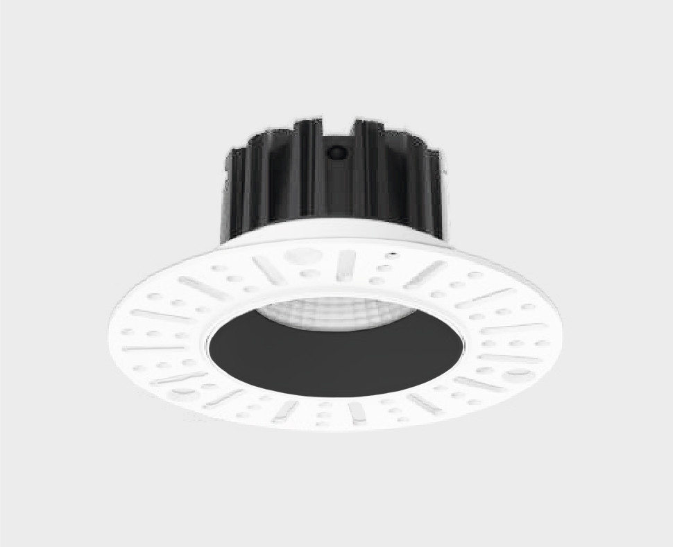 встраиваемый светильник italline it02-028 black 3000k