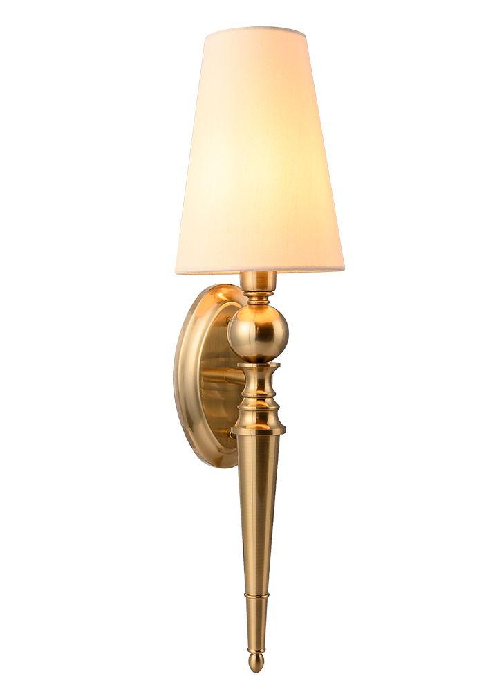 бра crystal lux per ap1 brass/beige