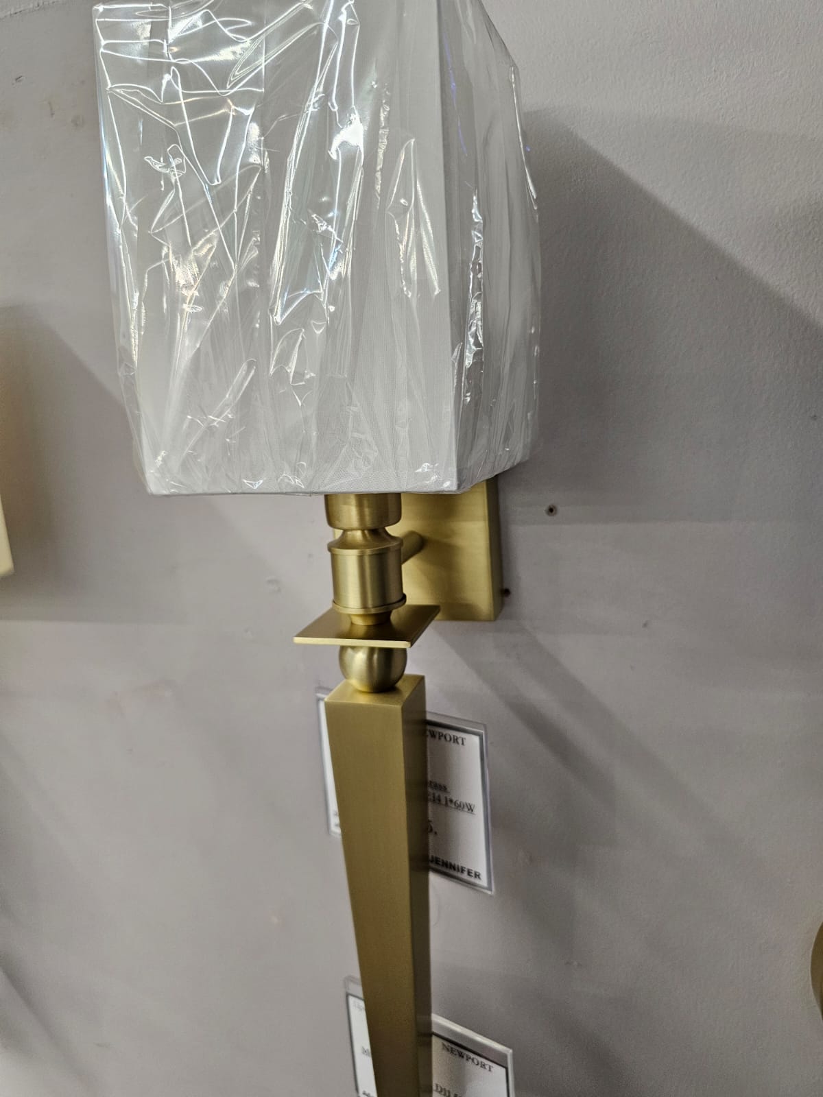 бра newport 3570 3571/a brass без абажуров м0069217