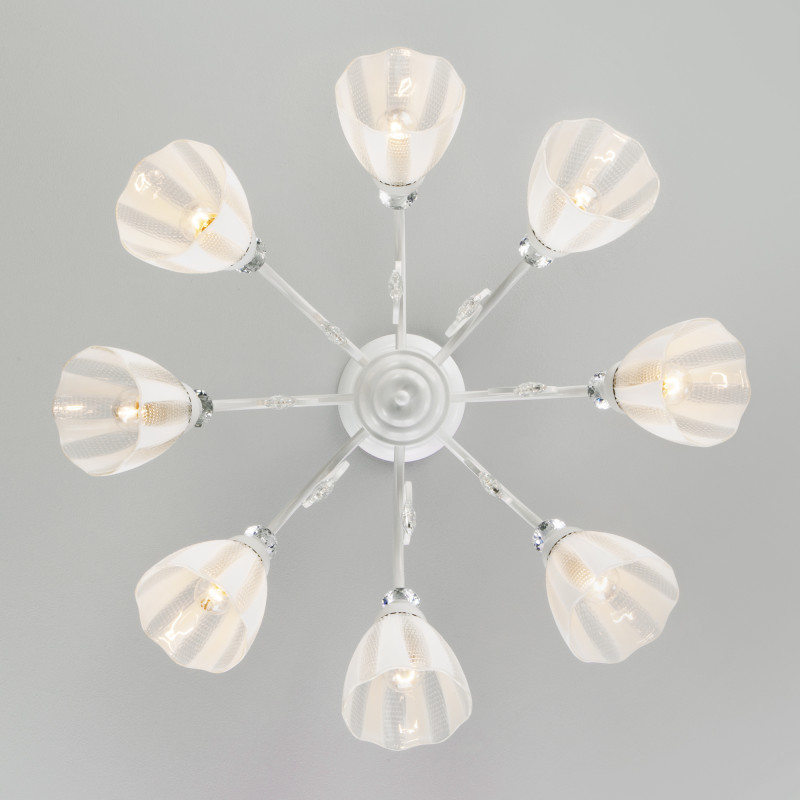 люстра на штанге eurosvet 30155/8 белый