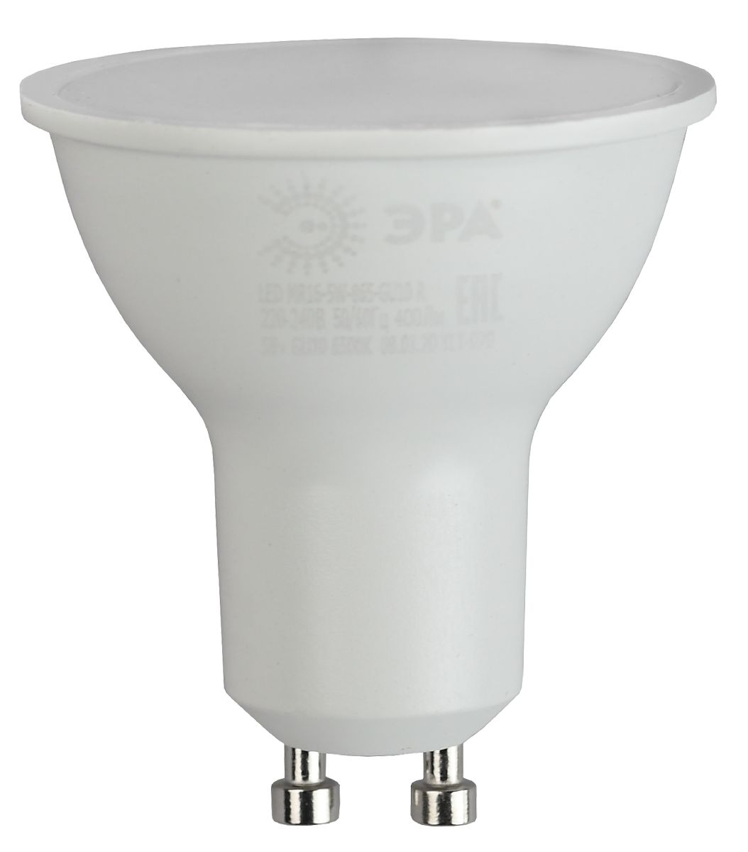 лампа светодиодная эра gu10 9w 2700k eco led mr16-9w-827-gu10 б0044088