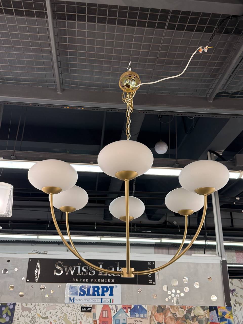подвесная люстра newport 3916/с brass м0071163