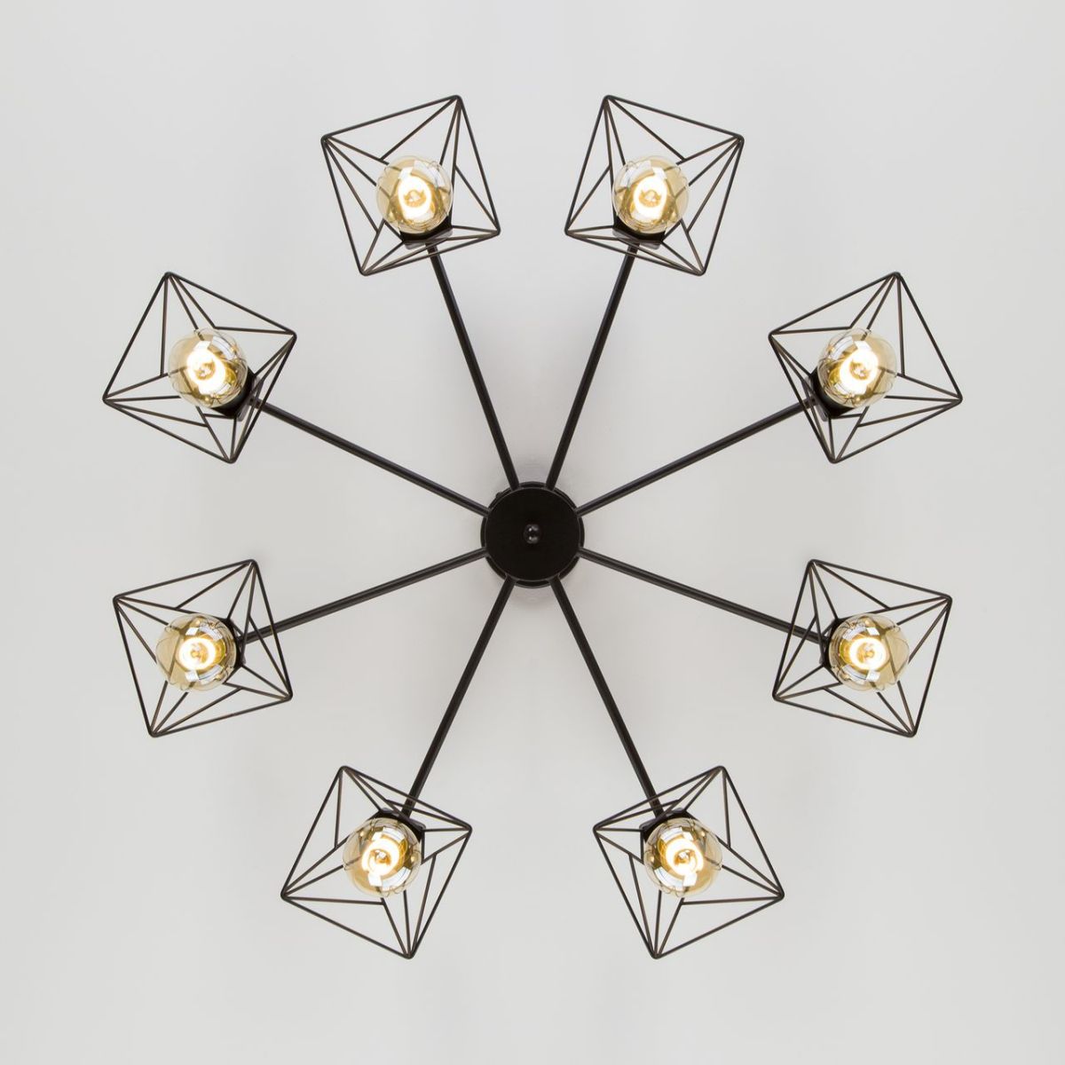 потолочная люстра eurosvet trappola 70107/8 черный