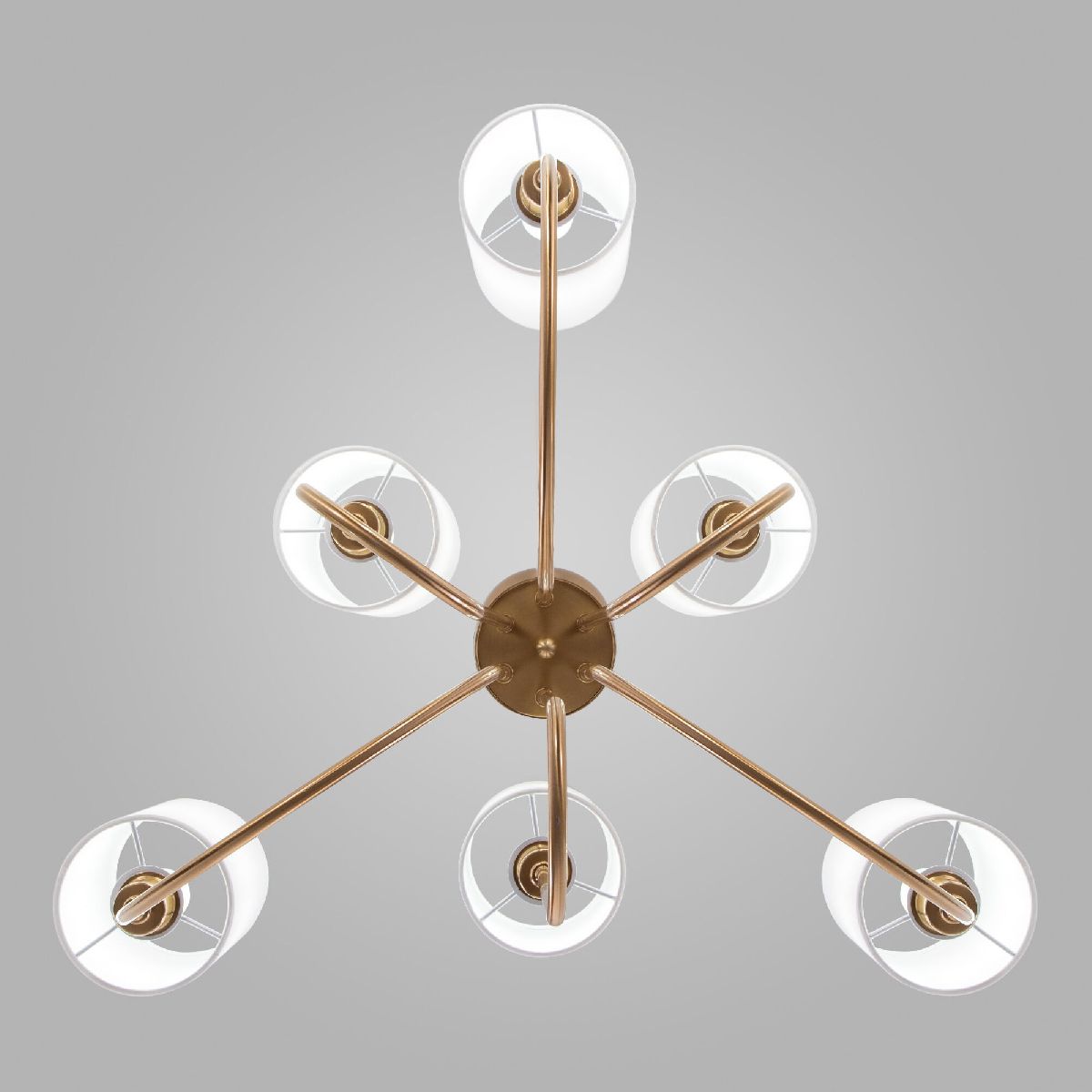 подвесная люстра eurosvet abbey 60164/6 латунь smart a065745