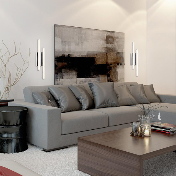 настенный светодиодный светильник eurosvet hi-tech 90020/2 хром