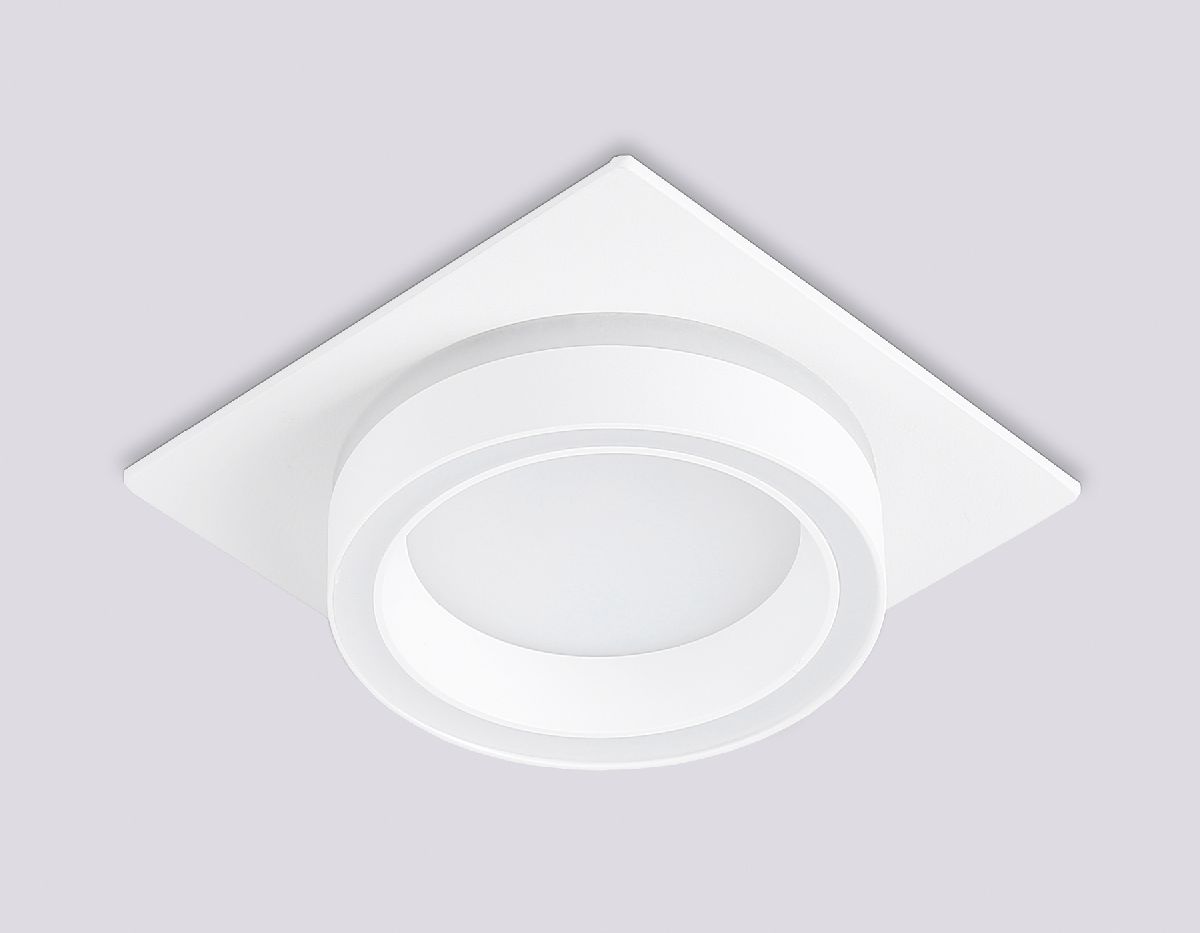 встраиваемый светильник ambrella light gx53 acrylic tech techno spot tn52421