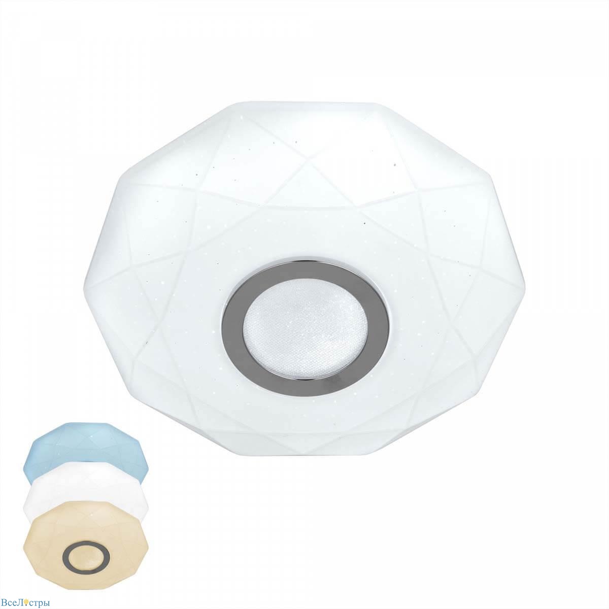 настенно-потолочный светодиодный светильник citilux диамант хром cl713b10