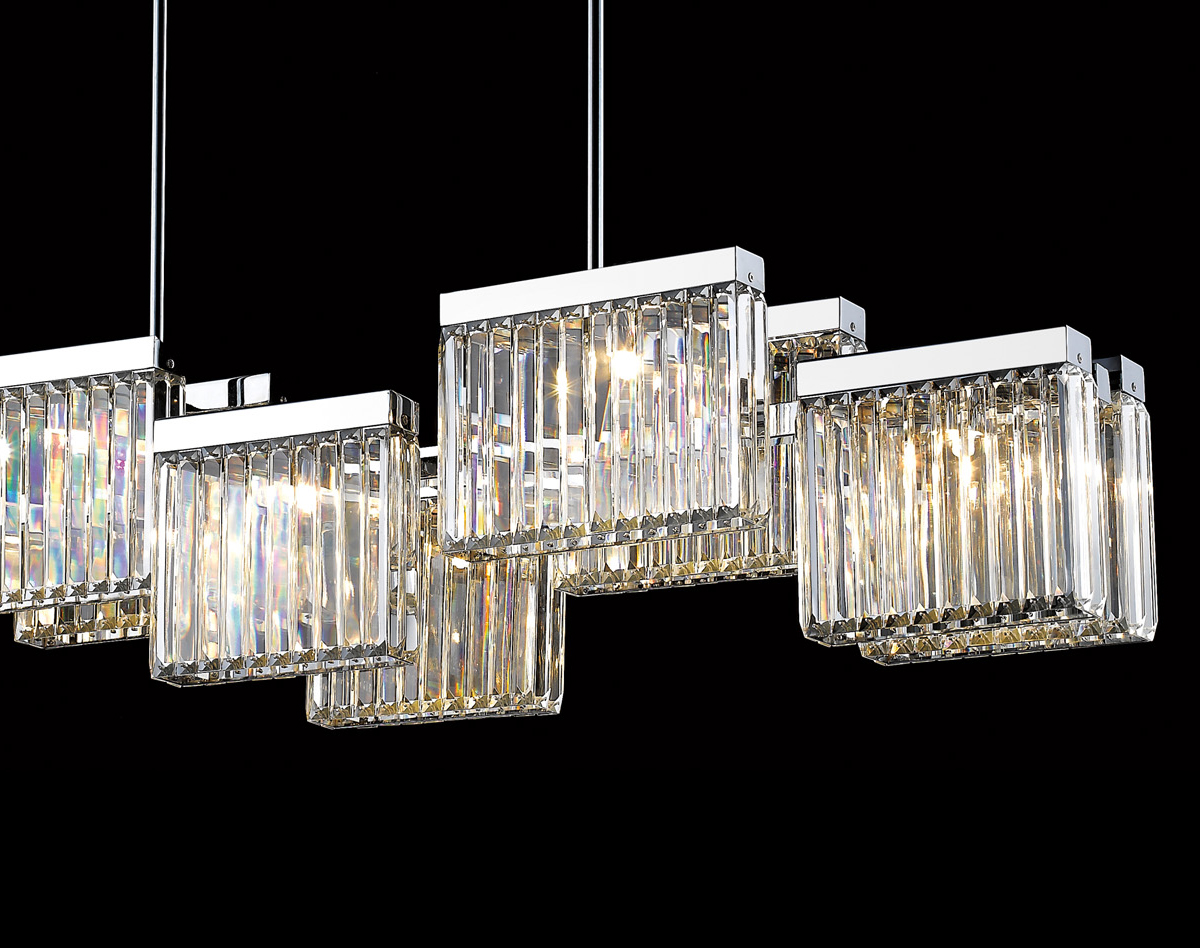 люстра на штанге delight collection broadway ep68031l-10 chrome