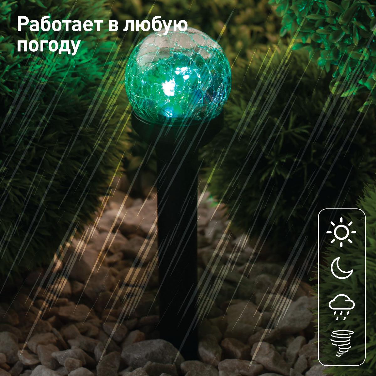 уличный светильник на солнечной батарее эра sl-pl33-crac б0018818