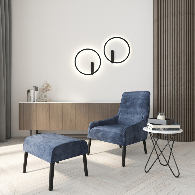 настенный светильник denkirs round dk5035-bk