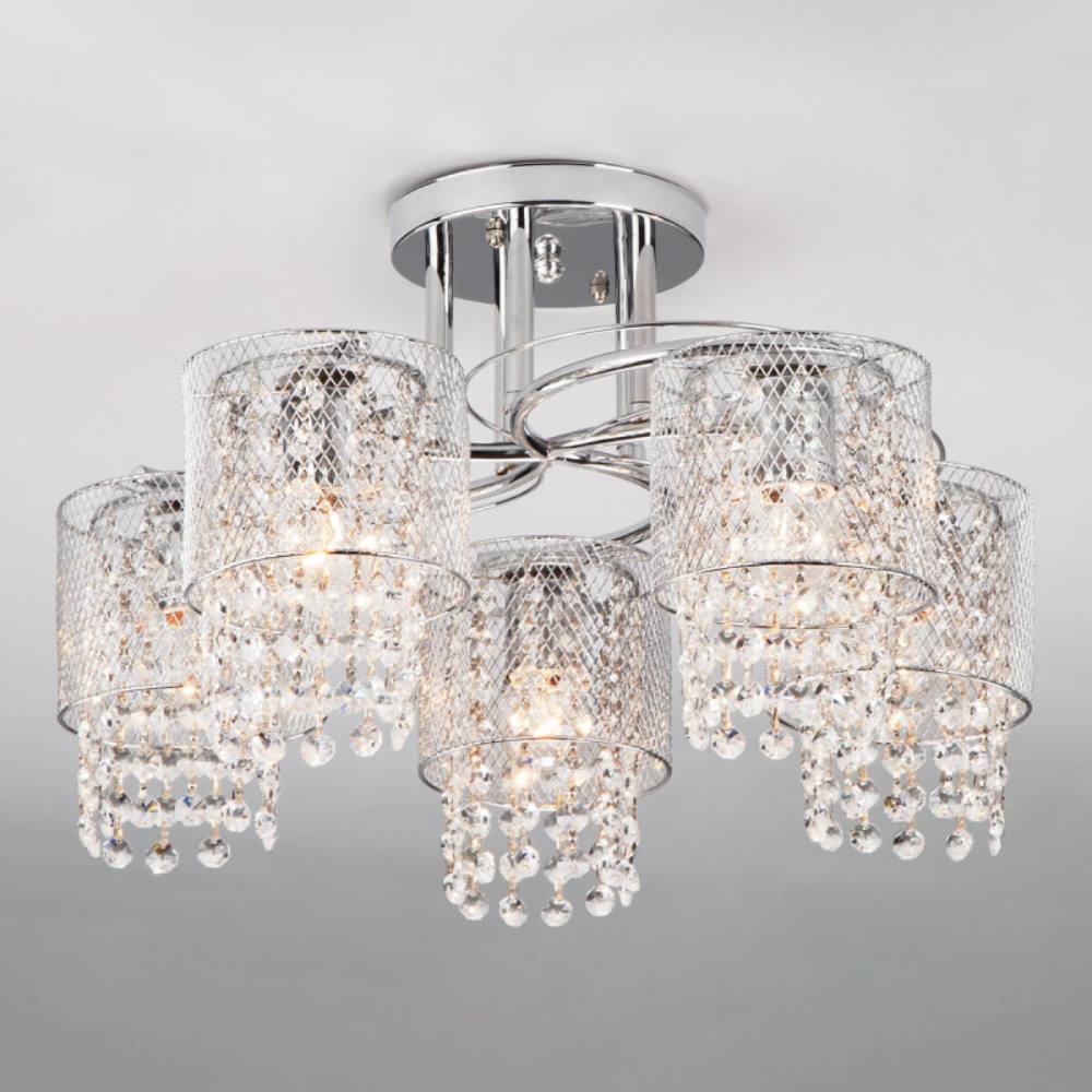 потолочная люстра eurosvet bonnie 30137/5 хром