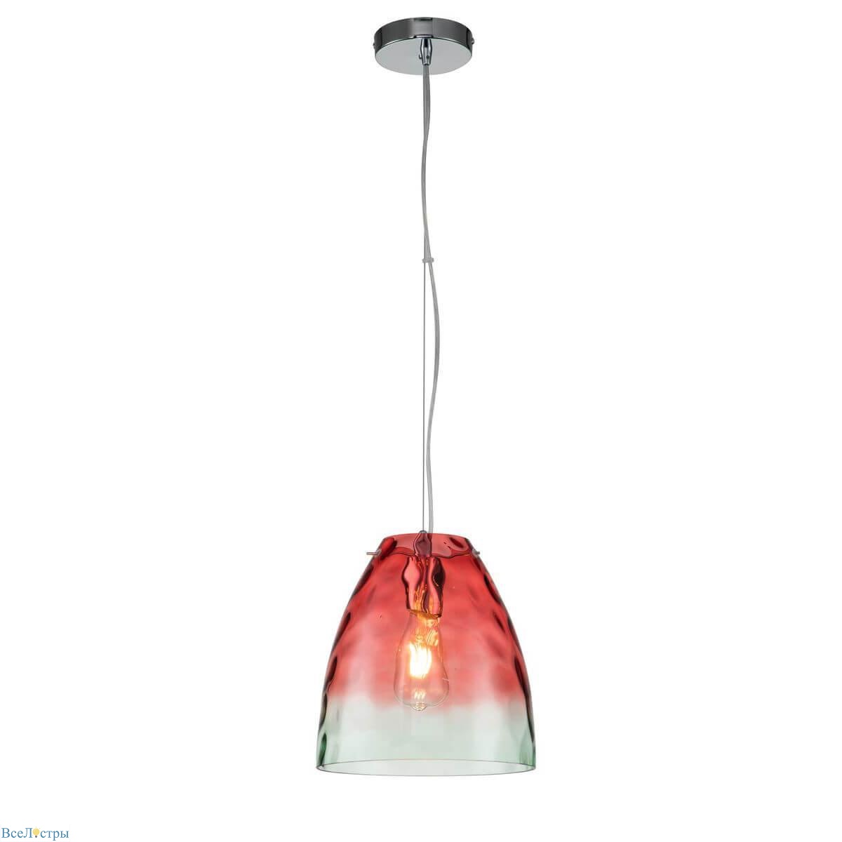 подвесной светильник indigo bacca 11028/1p red v000295