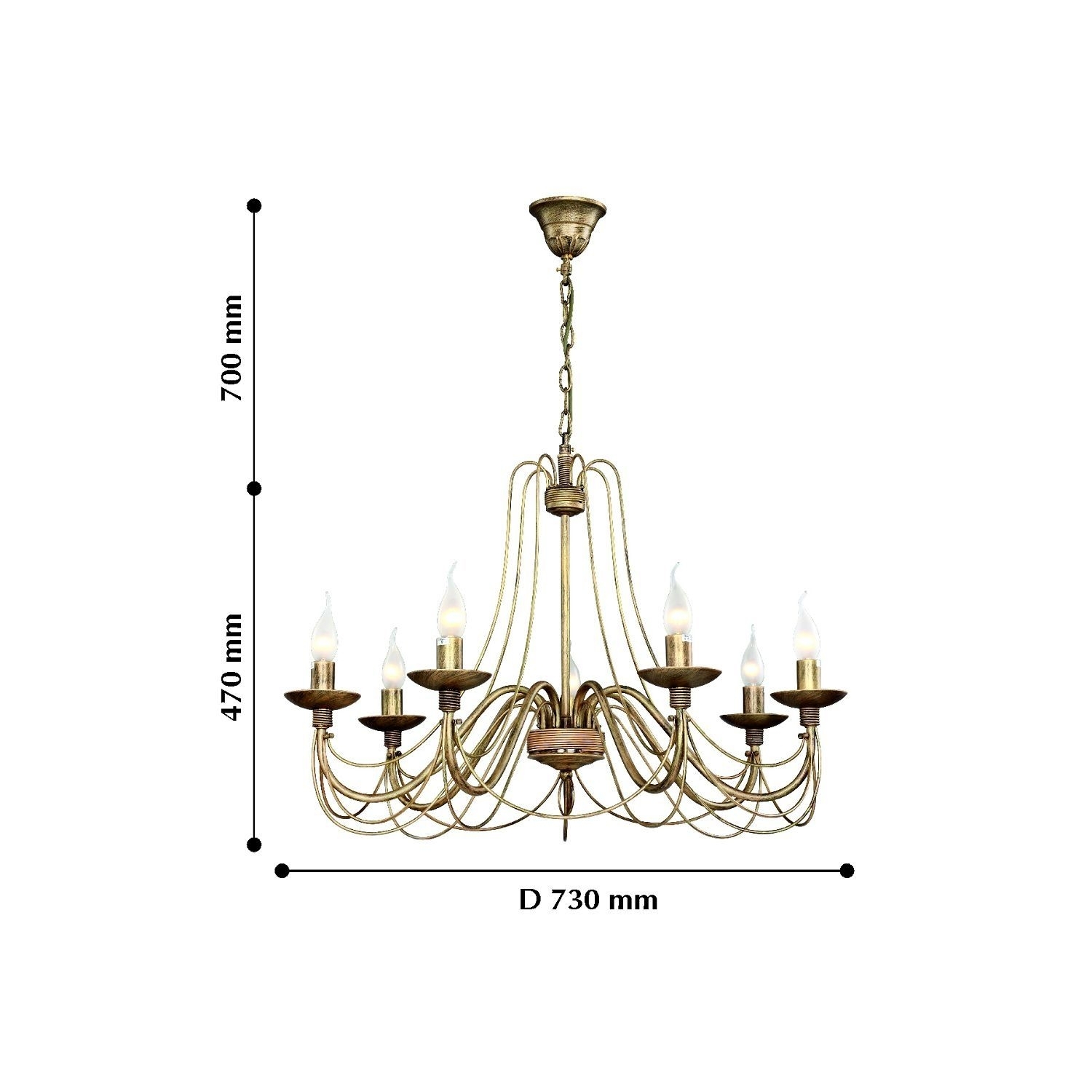 подвесная люстра f-promo chateau 2163-7p