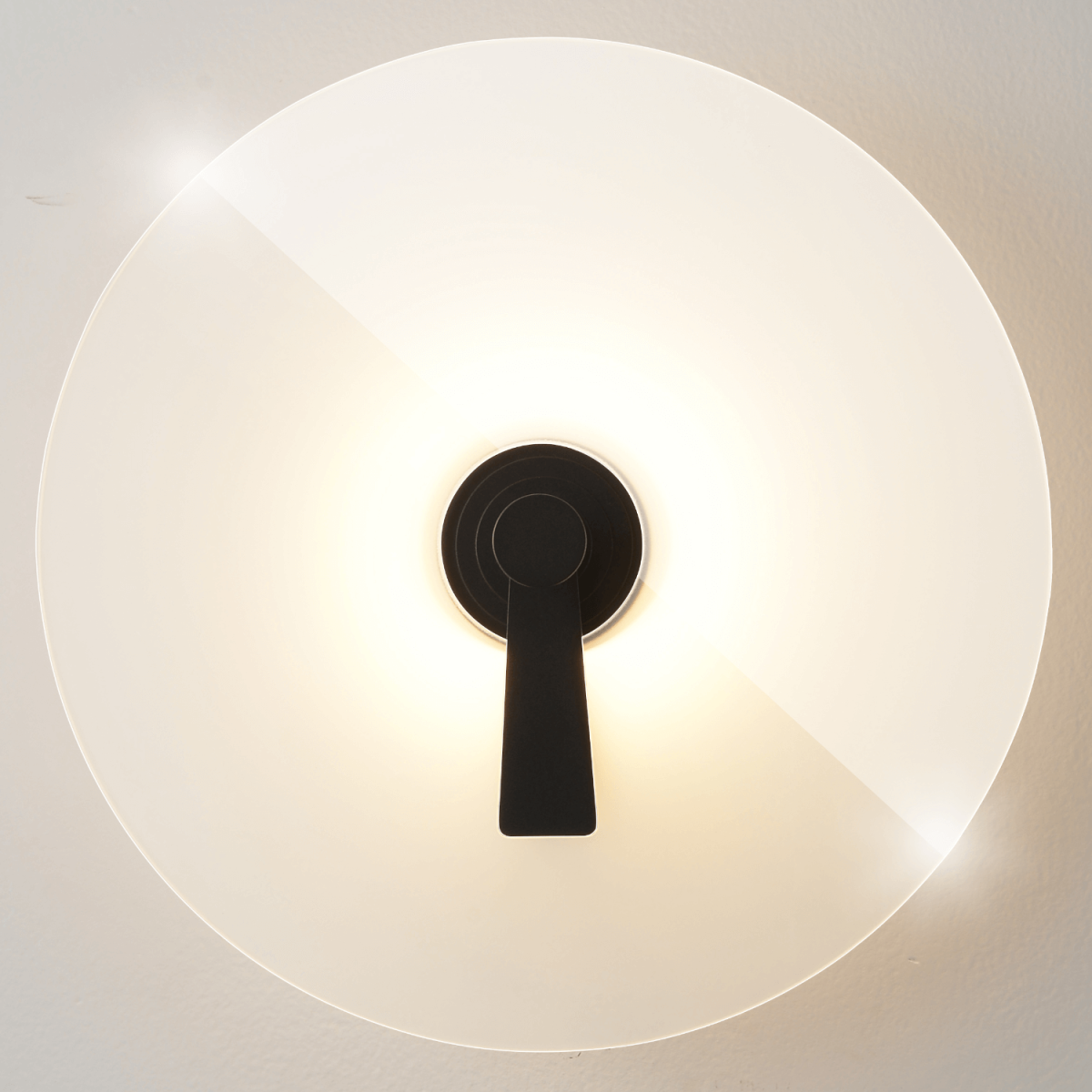 бра crystal lux chiaroscuro ap6w led black