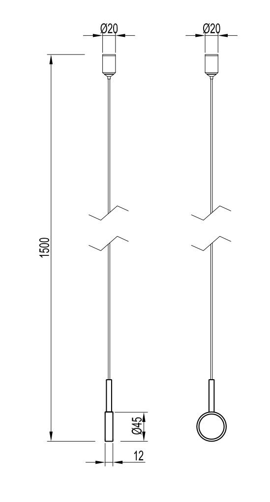 подвес arlight art-apriori-hang-tube-l1500 (og) 055886