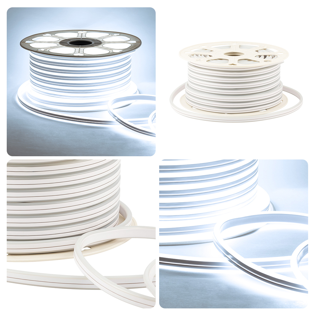 светодиодный двусторонний неон apeyron стандарт 220в 2835 6вт/м 6500к 50м ip65 17-23