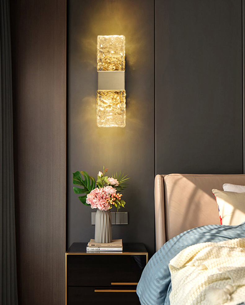 настенный светильник delight wall lamp 88068w gold/clear