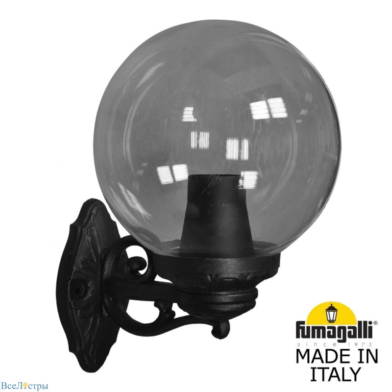 уличный настенный светильник fumagalli globe g30.131.000.azf1r