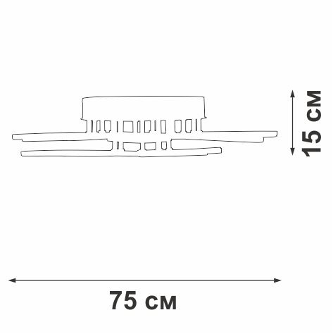 потолочная люстра vitaluce v3893-0/9pl