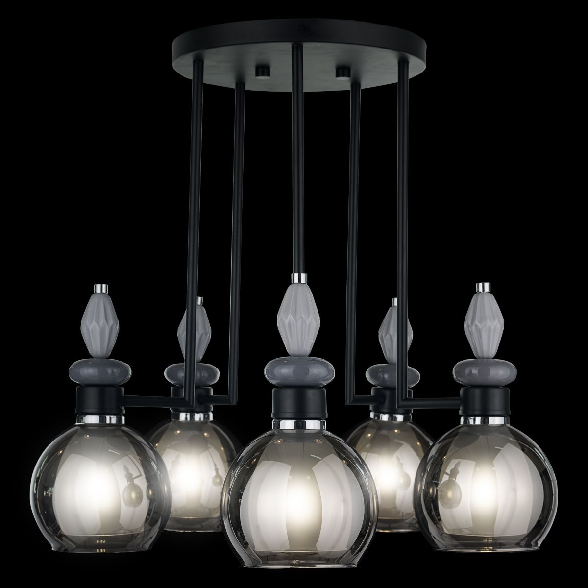 потолочная люстра 33 идеи chn903.05.ch17.bl-s12gr