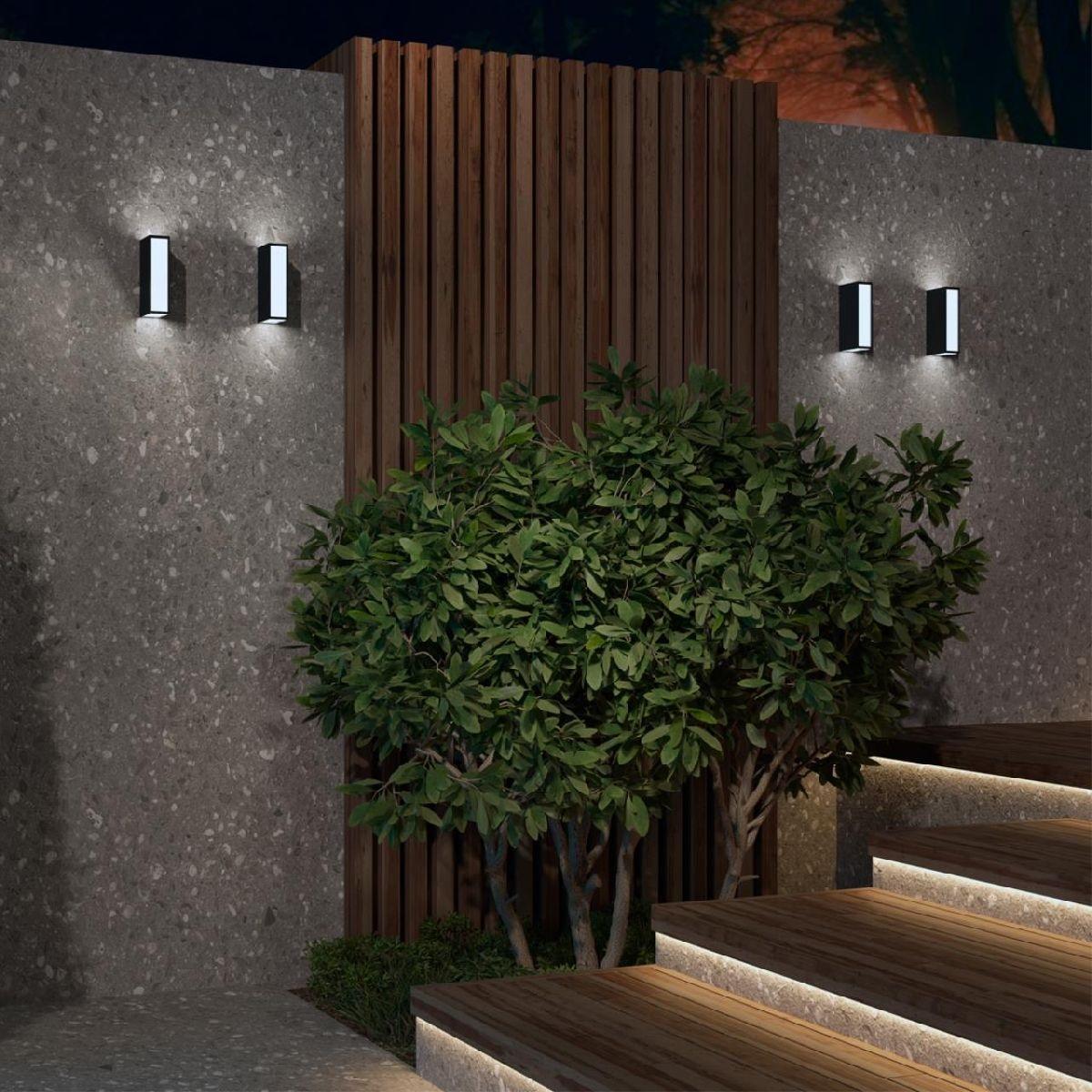 уличный настенный светодиодный светильник novotech street strait 359194