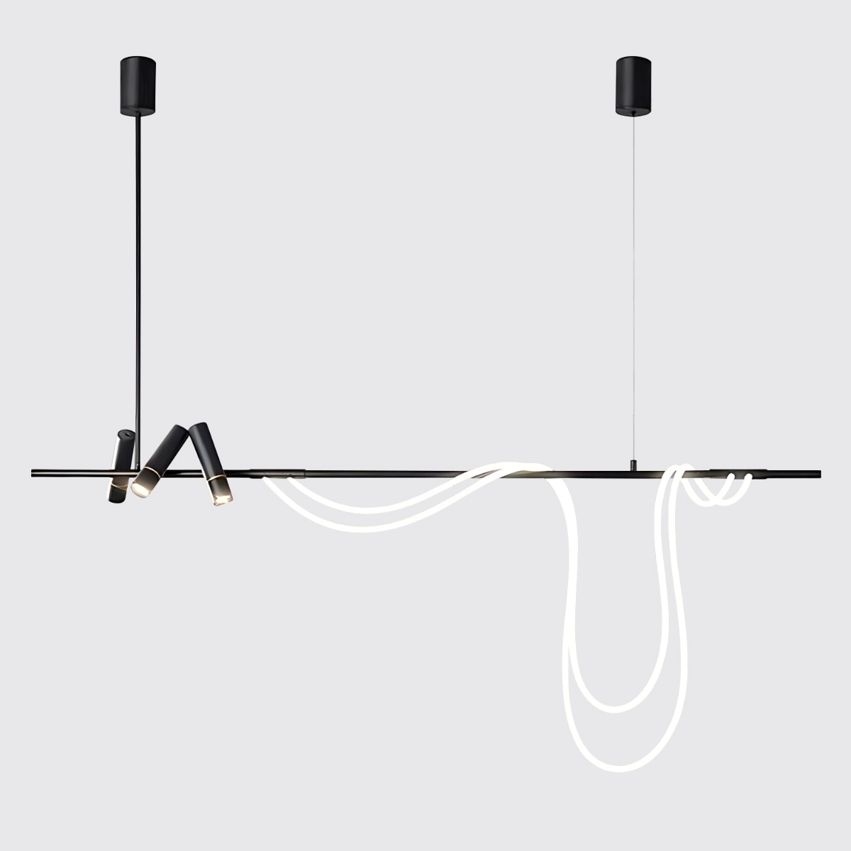 подвесной светильник delight collection 7242p/l1200 black/white