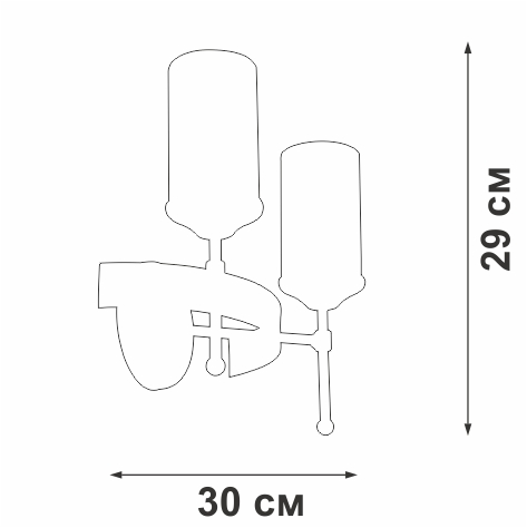 бра vitaluce v1813-7/2a