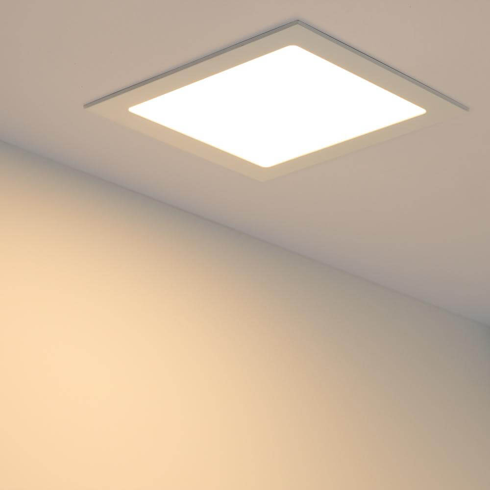 встраиваемый светодиодный светильник arlight dl-192x192m-18w warm white 020134