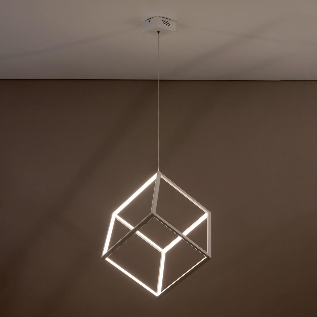 подвесной светодиодный светильник citilux куб cl719300