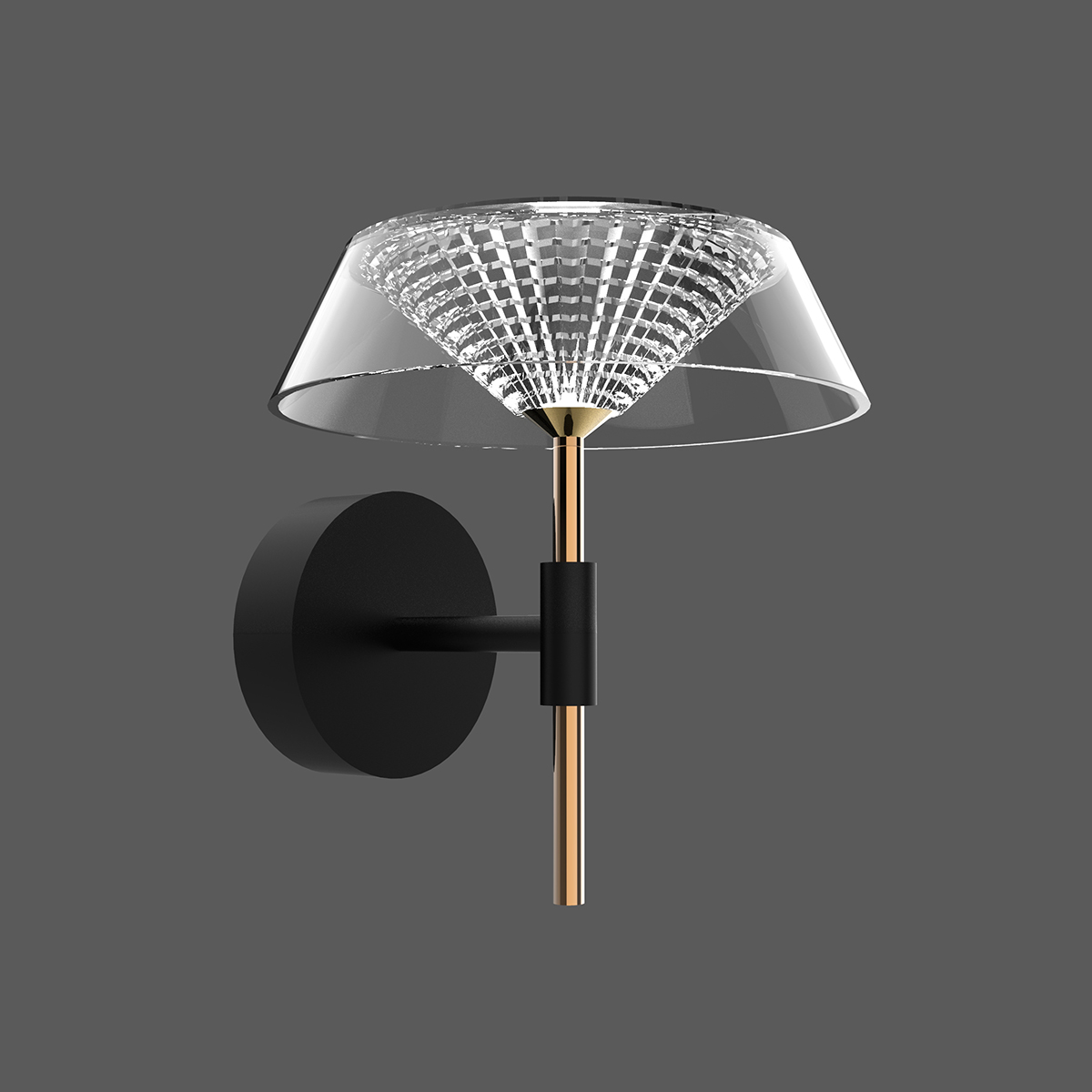 бра delight mb21001018-1a black/gold