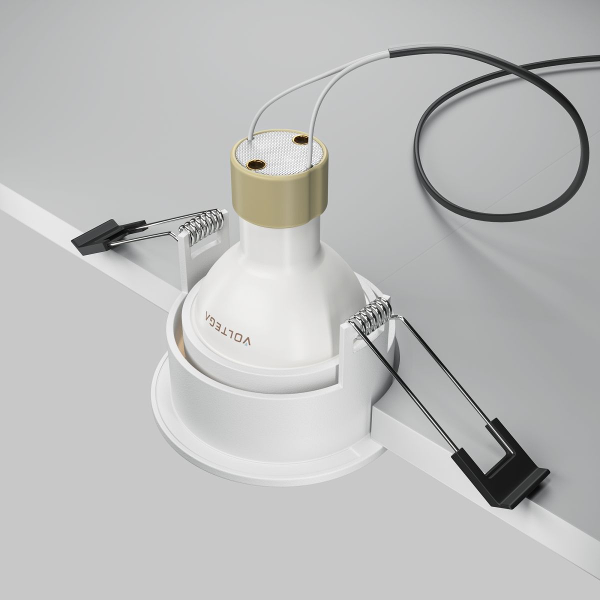 встраиваемый светильник maytoni share dl126-gu10-w