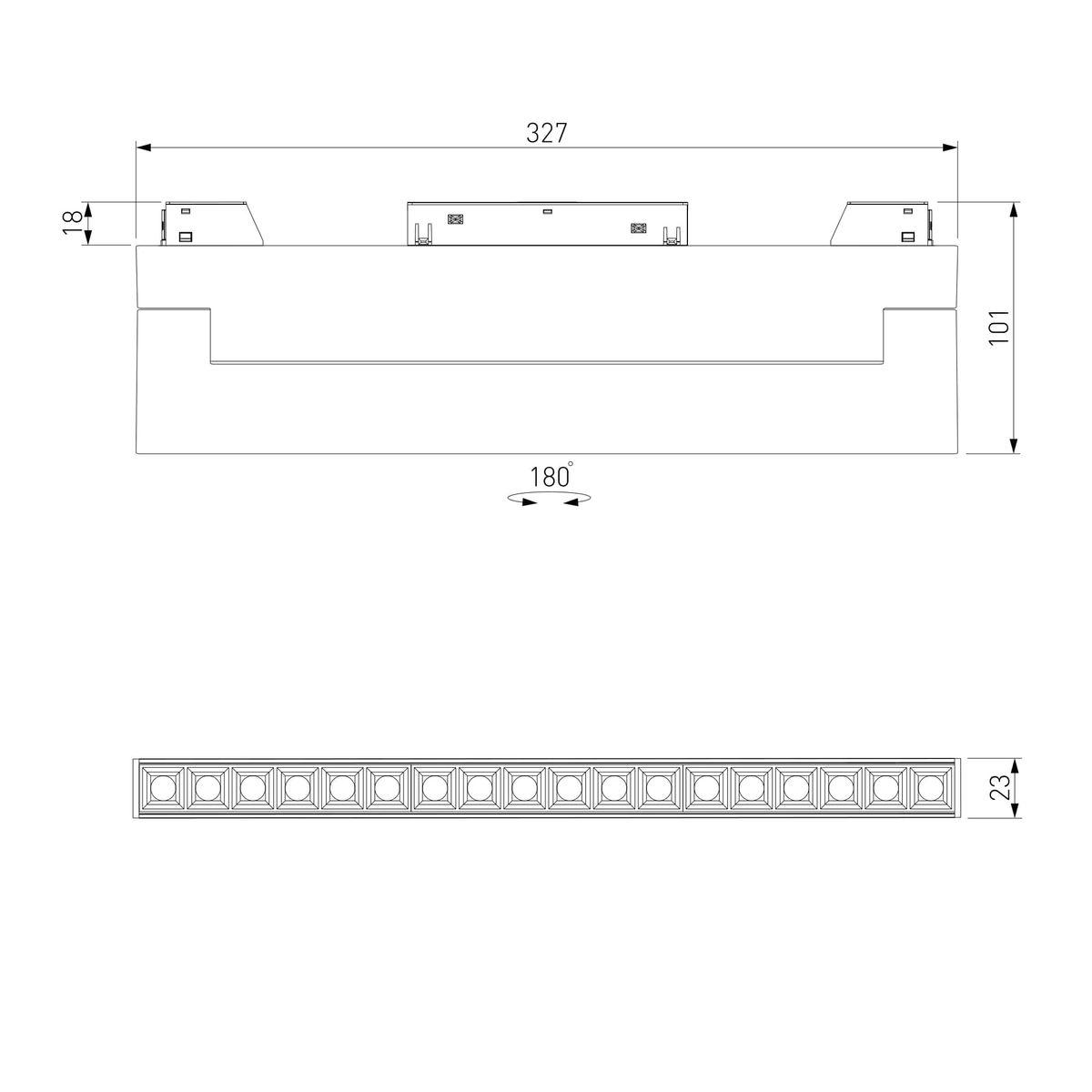 трековый светодиодный светильник elektrostandard slim magnetic 85196/01 a066588