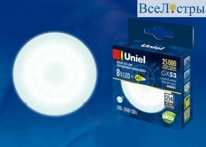 LED-GX53-8W/NW/GX53/FR PLZ01WH