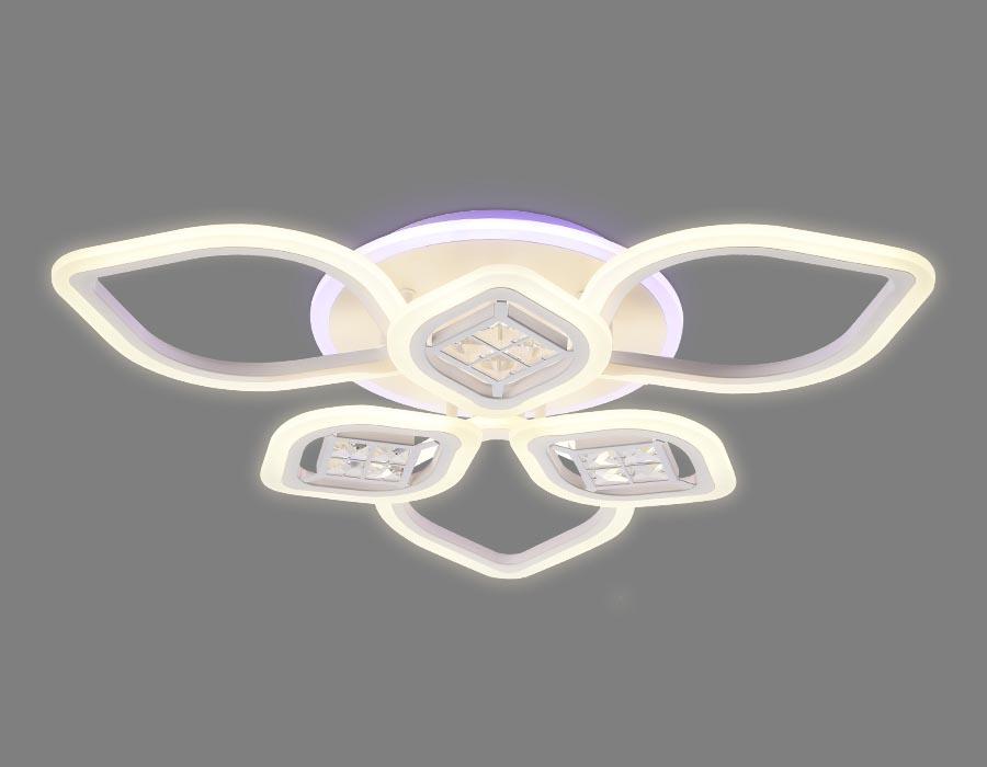 потолочная светодиодная люстра ambrella light acrylica ice fa282