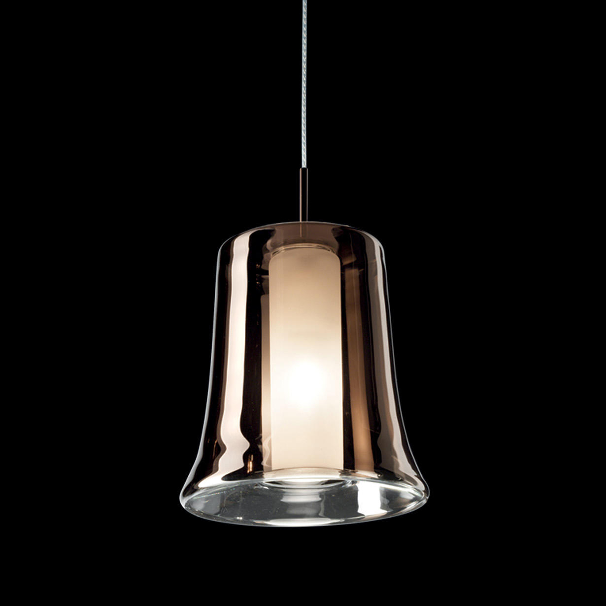 подвесной светильник cloche s copper leucos
