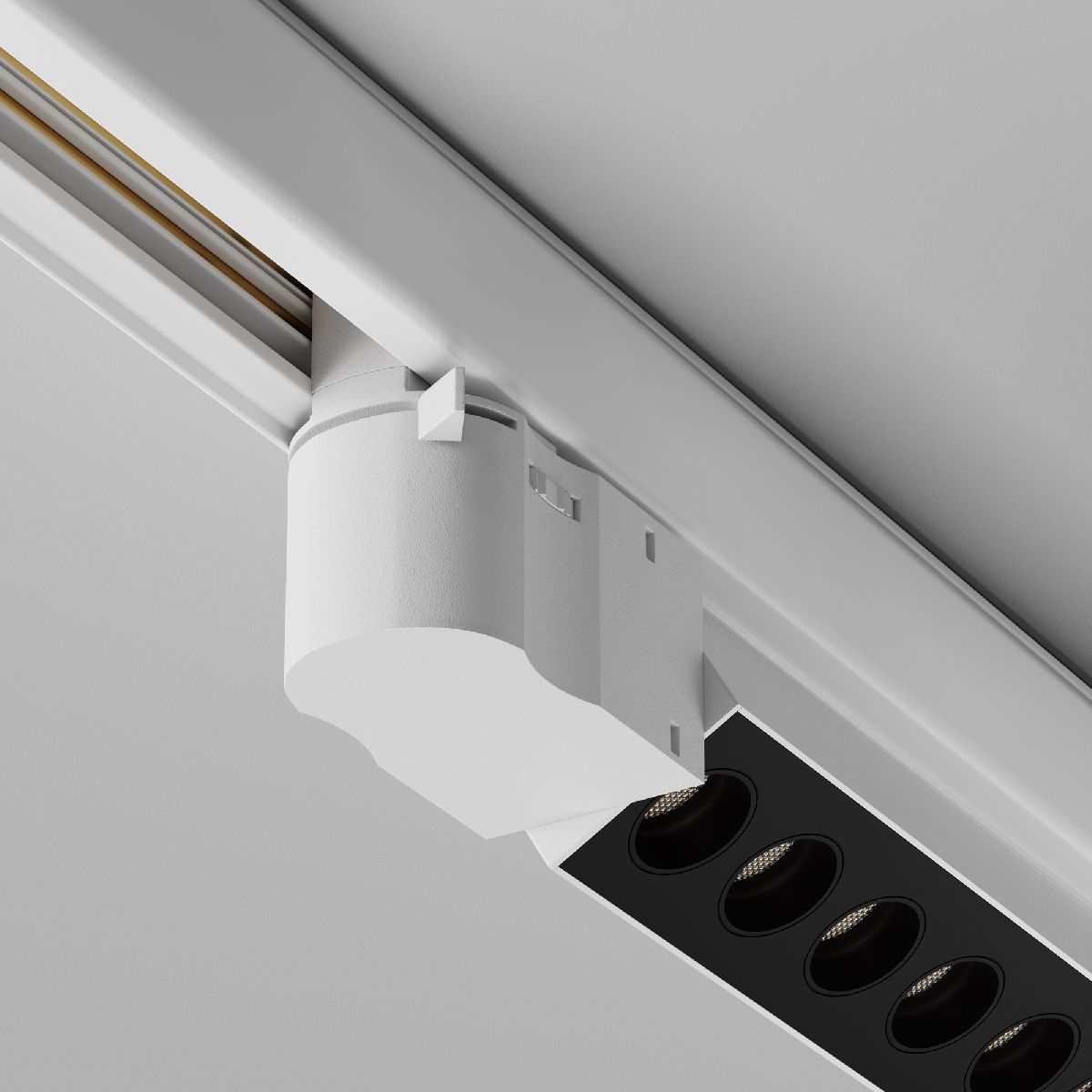 трековый трехфазный светильник maytoni points tr195-3-10w4k-m-w